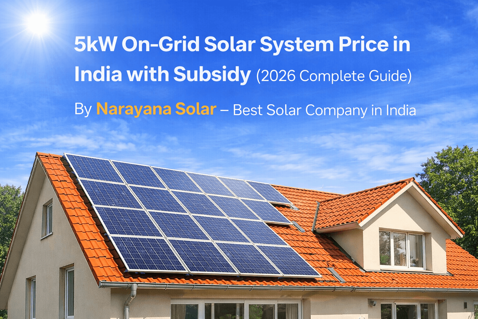 5kW On-Grid Solar System Price in India with Subsidy (2026 Complete Guide)