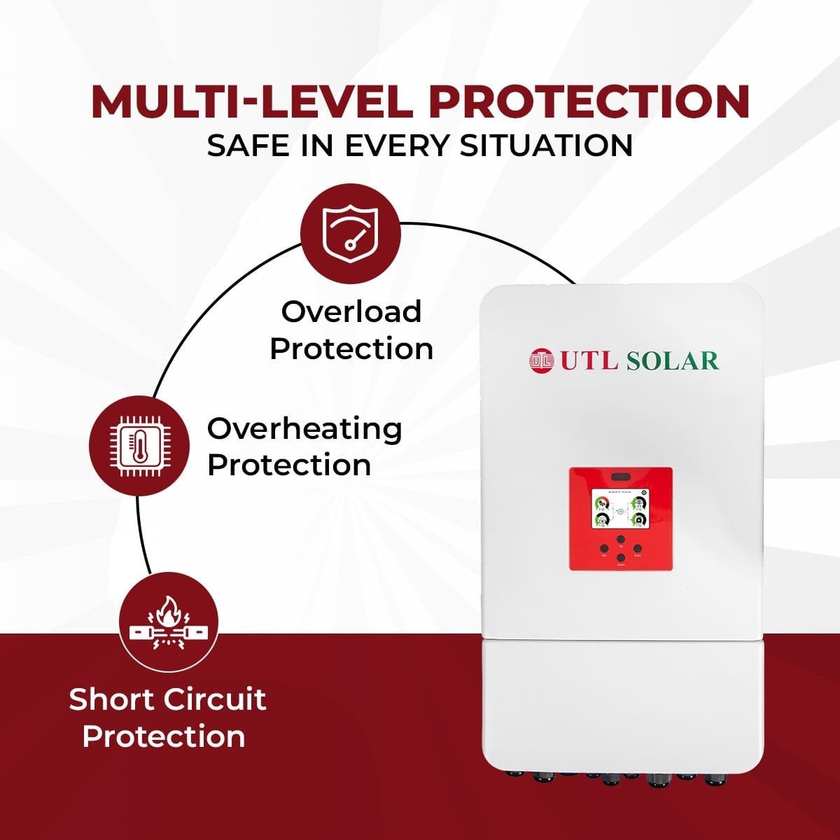 8 kVA High Frequency Solar Hybrid Inverter | HYB-8-GXLT2